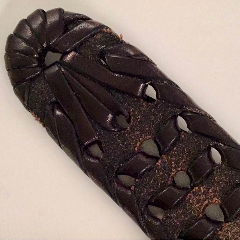 WILSONS LEATHER MENS BRAIDED LEATHER BELT 52 - Picture 5 of 6
